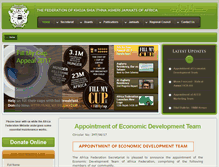 Tablet Screenshot of africafederation.org